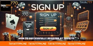 How to Successfully Register at Taya777? Detailed Account Creation Instructions